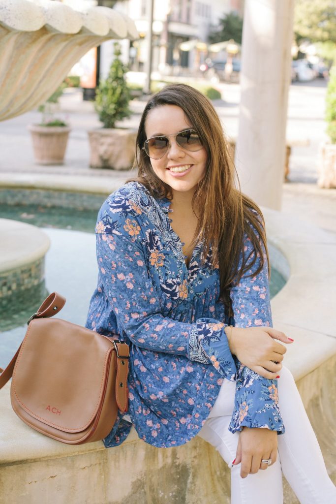 White jeans outfit for spring