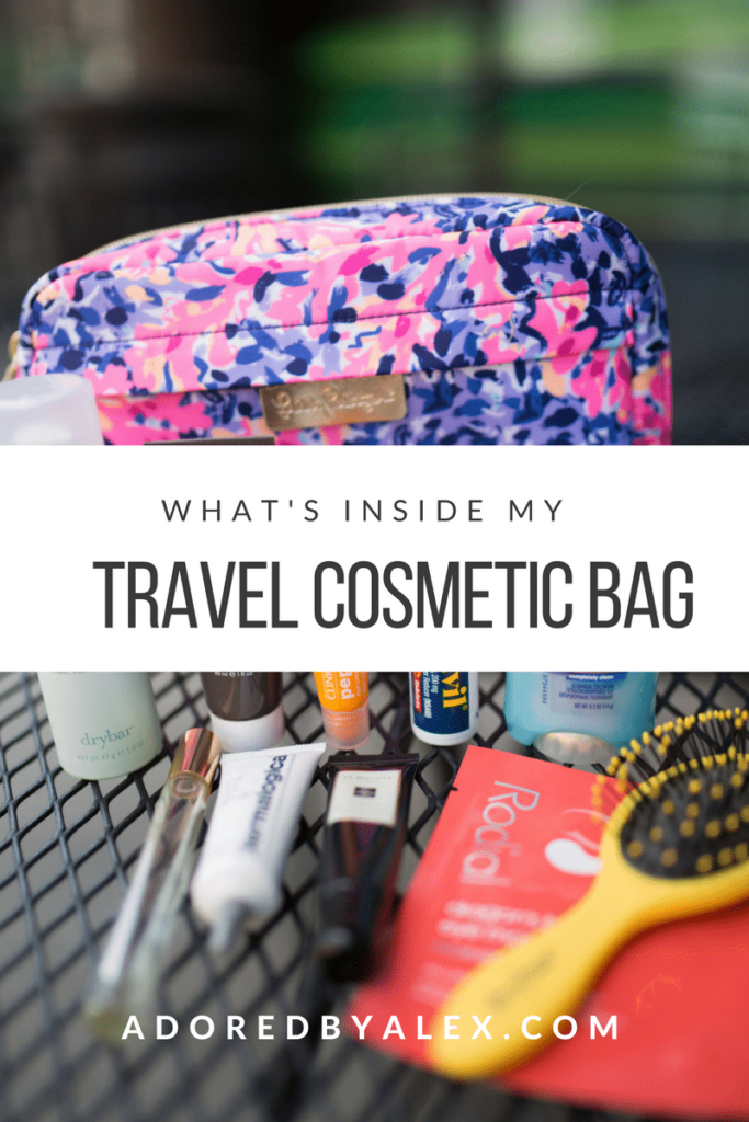 What's in my travel cosmetic case - Girl Wonder Life - travel tips
