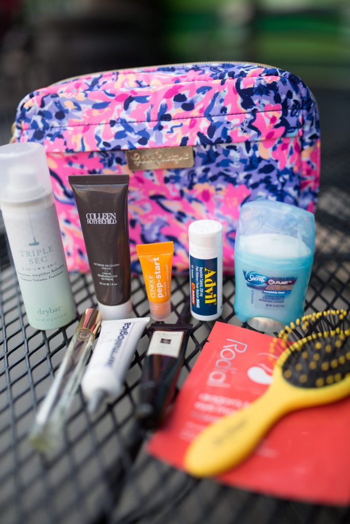 Travel skincare products - packing tips