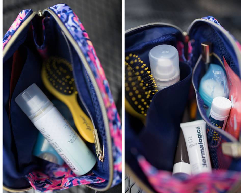 What's in my travel cosmetic pouch