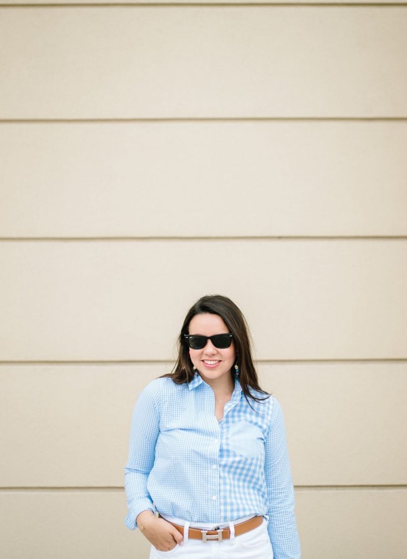 Baby Blue Gingham Shirt