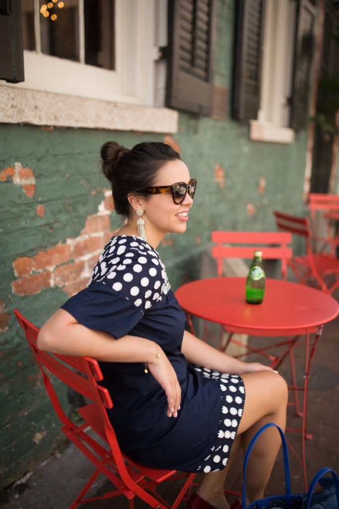 Lisi Lerch tassel earrings, New Orleans travel outfit