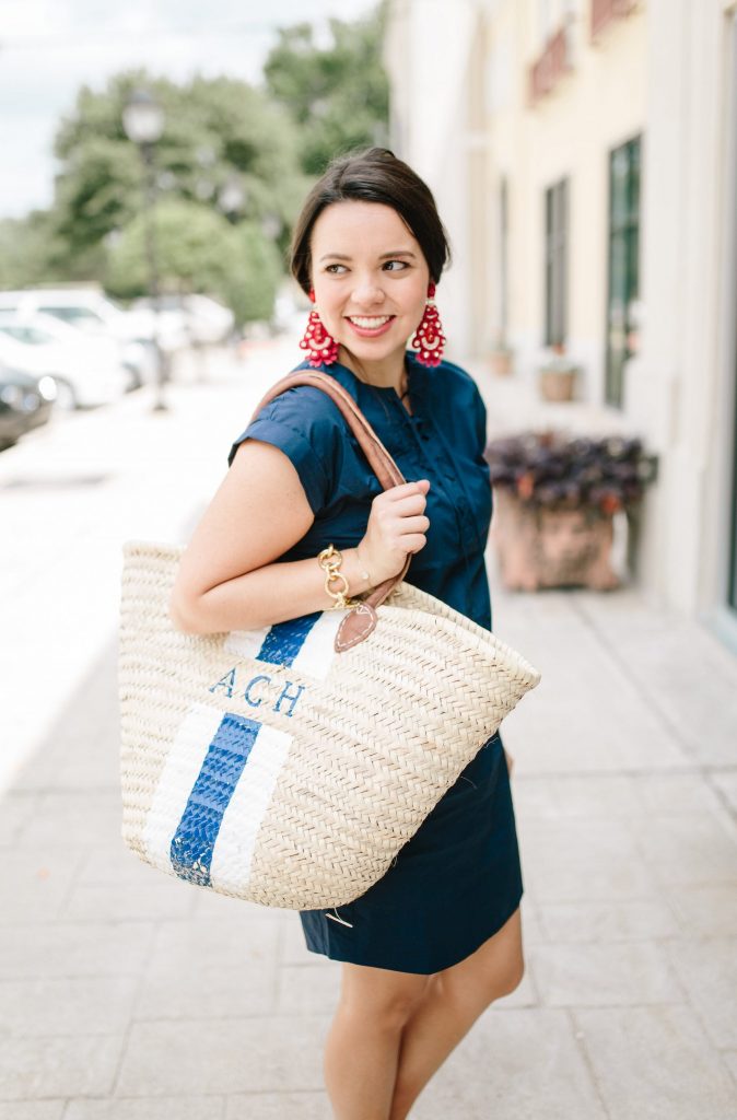 French market basket outfit | monogrammed market basket | summer style