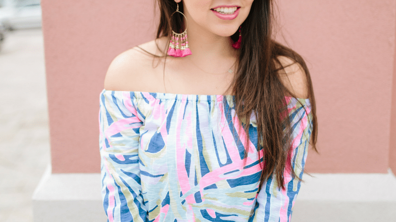 Off the Shoulder Lilly Pulitzer Top