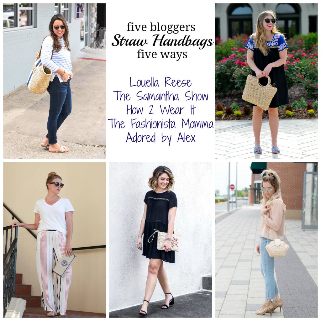 Straw basket bag trend | styling the straw bag for summer