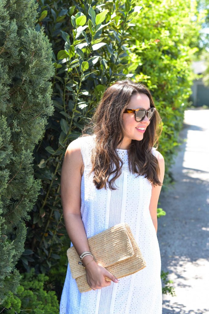 The perfect white eyelet dress for summer