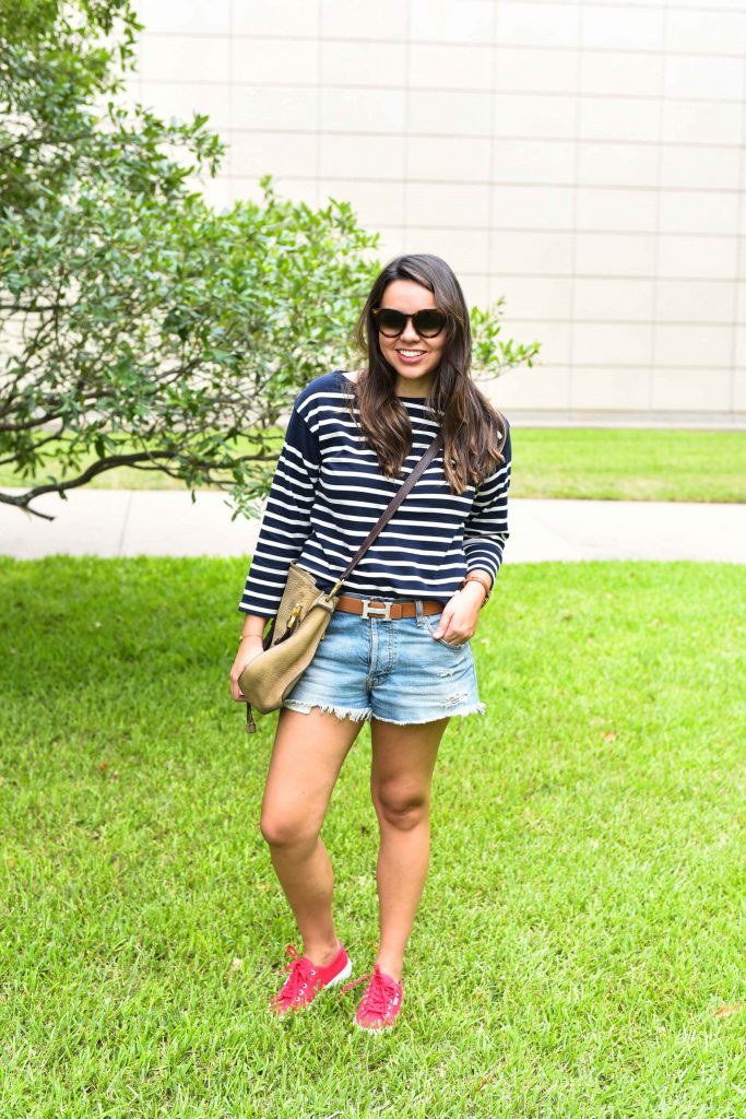 Patriotic preppy outfit | fourth of July outfit idea