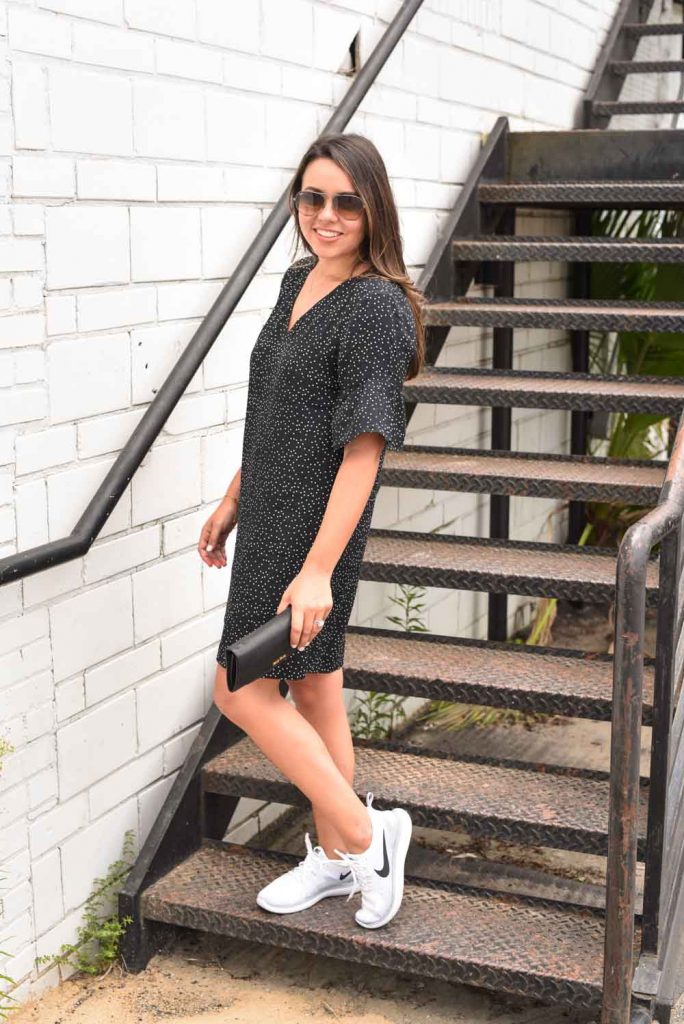 Flutter sleeve dress | Classic shift dress | Little black dress