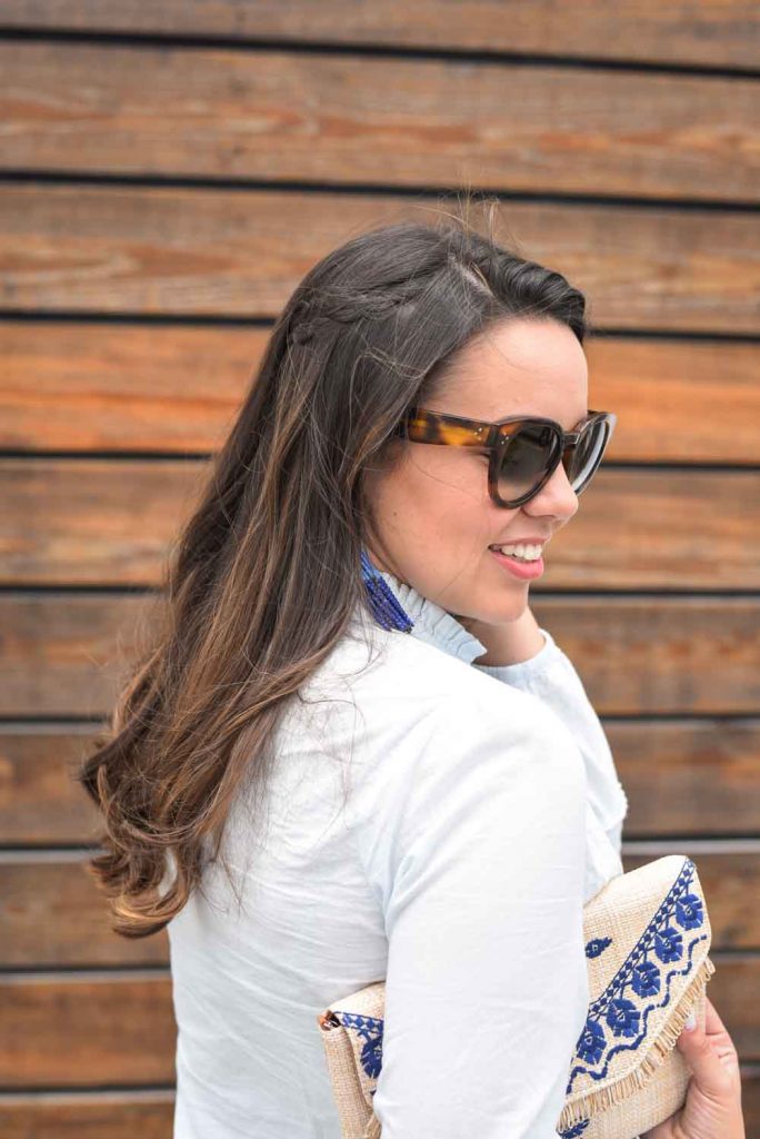 brunette balayage hair | beach waver hair style