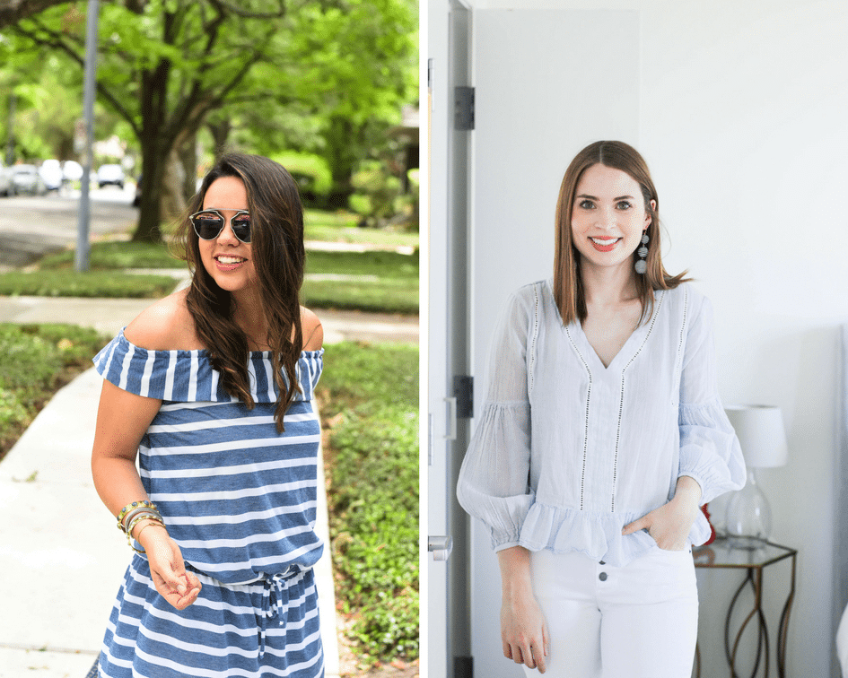 Summer stripes two ways | Blogger outfit ideas