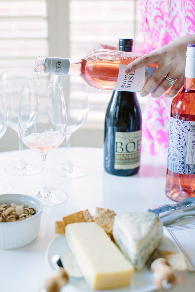 Summer entertaining with wine and cheese | Summer rosé wine