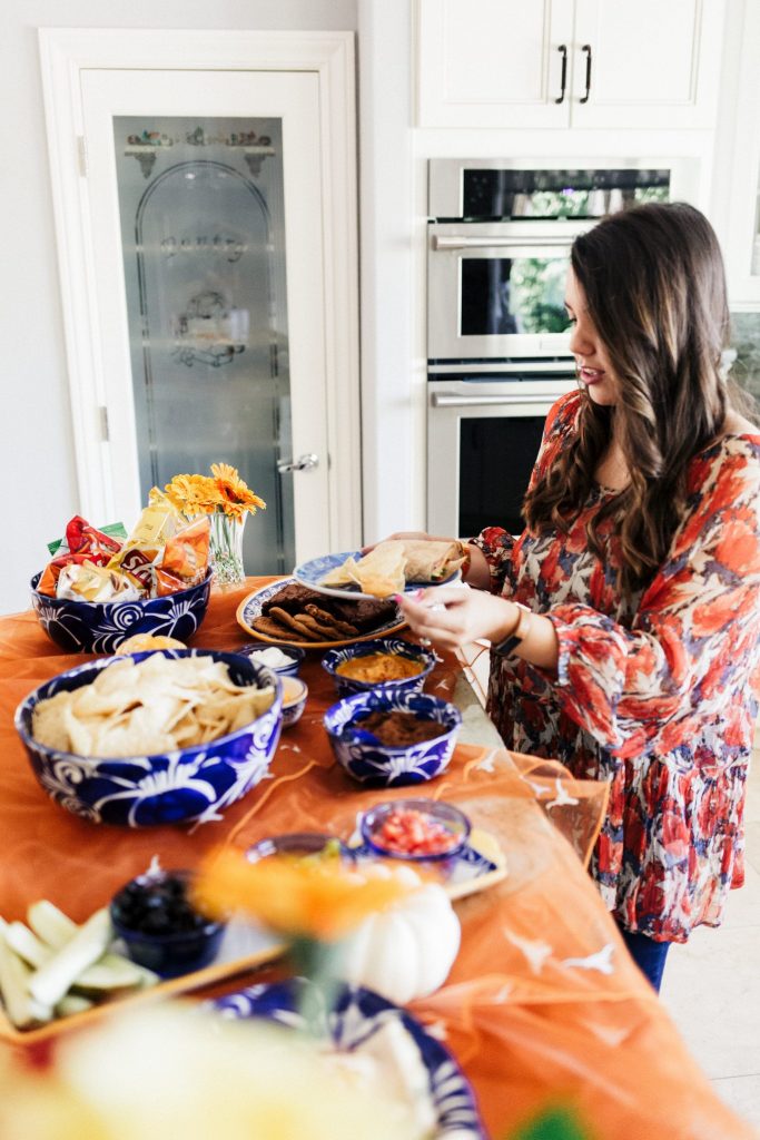 Build your own nacho bar, party food ideas