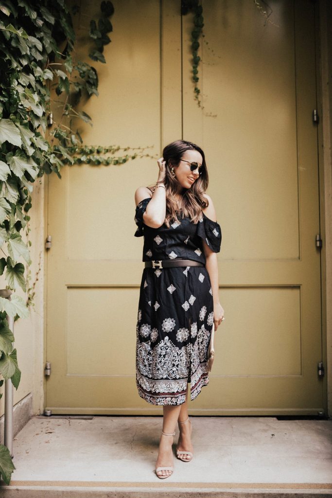 Boho midi dress, boho style