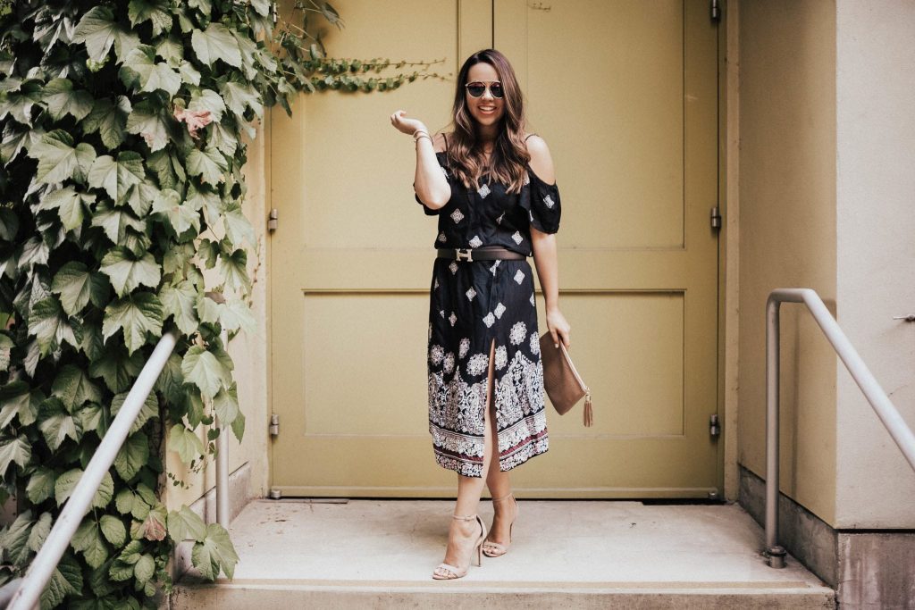 Schutz heels, Hermes belt kit, under $100 dress