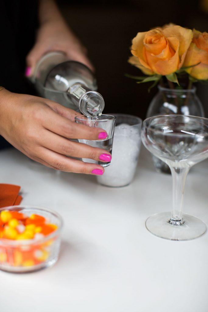 Candy Corn martini, Halloween adult beverages