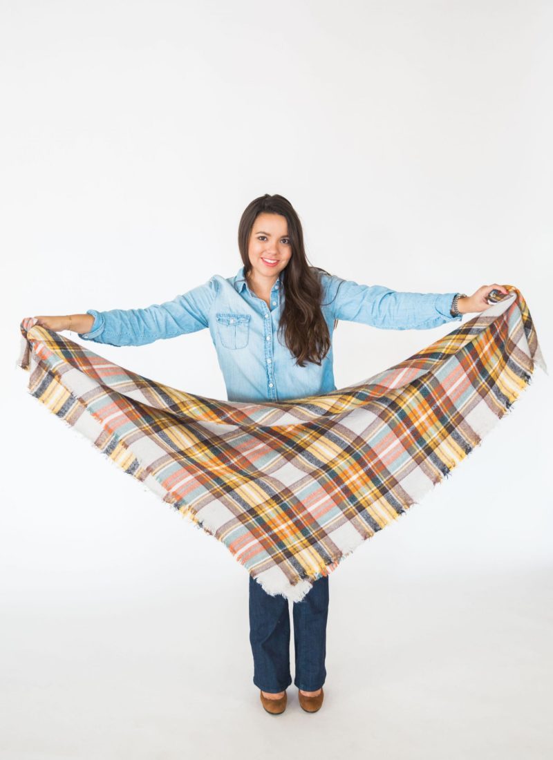 How to Tie a Blanket Scarf
