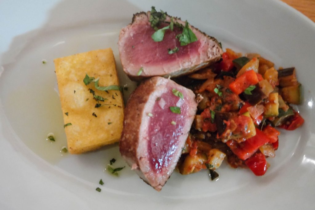 French eats, Ratatouille and seared tuna