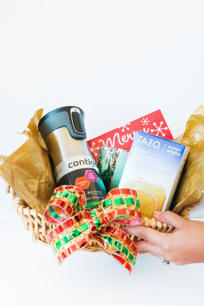 Simple holiday gift basket, Target present ideas
