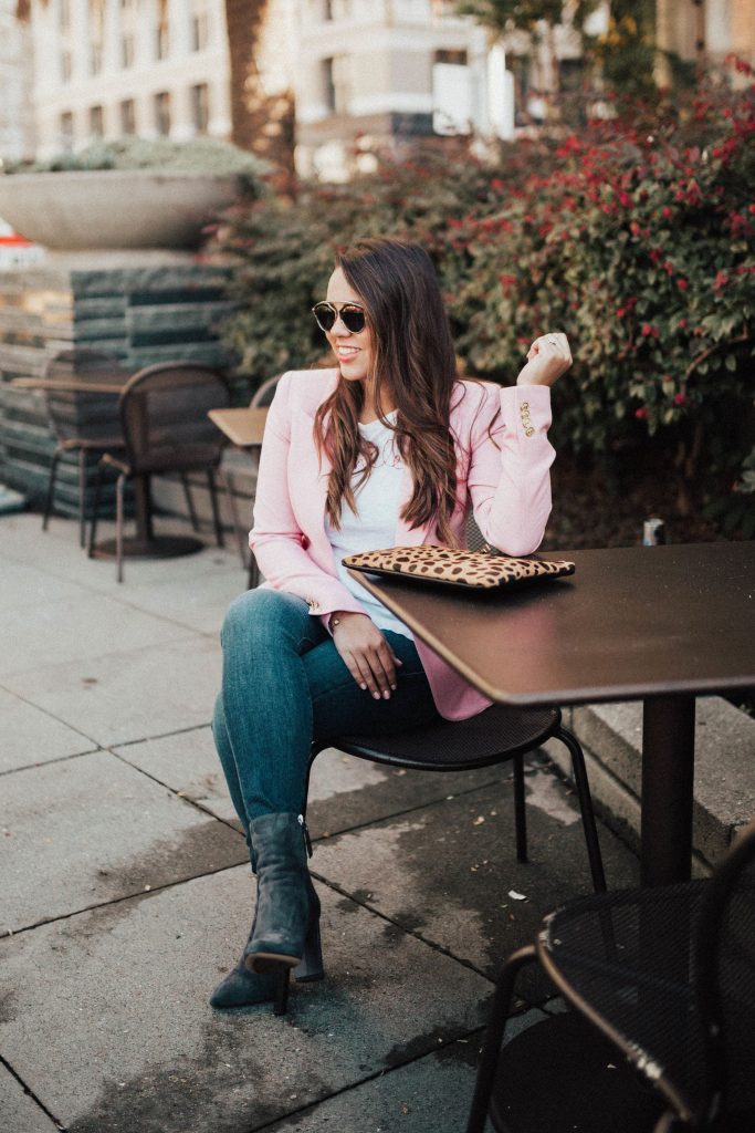 wearing colors during the winter months, colorful jackets