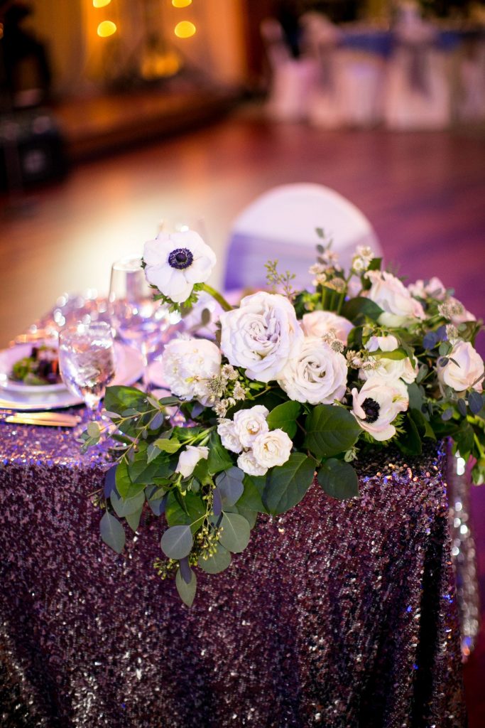 wedding sweetheart table, wedding centerpieces 