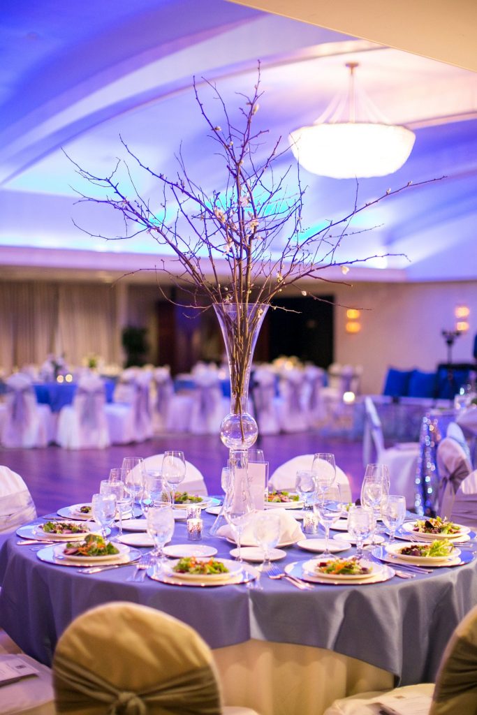 blooming branches wedding centerpiece