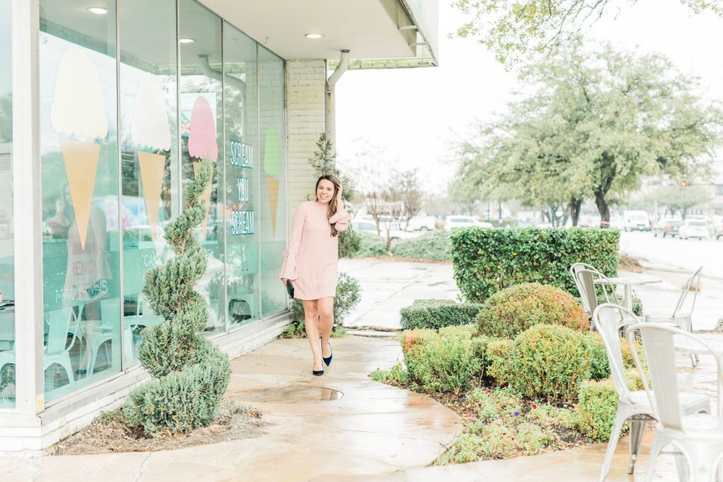 blush pink cocktail dress, budget-friendly