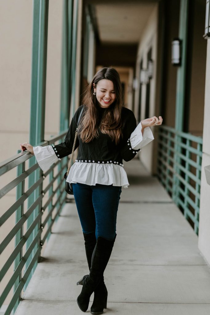 Drop-waist hem tops