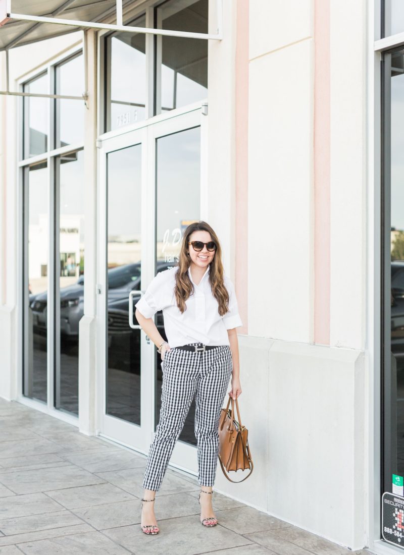 Gingham Ankle Pants