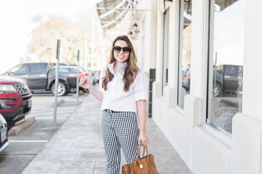 Spring gingham outfit ideas - Lafayette 148