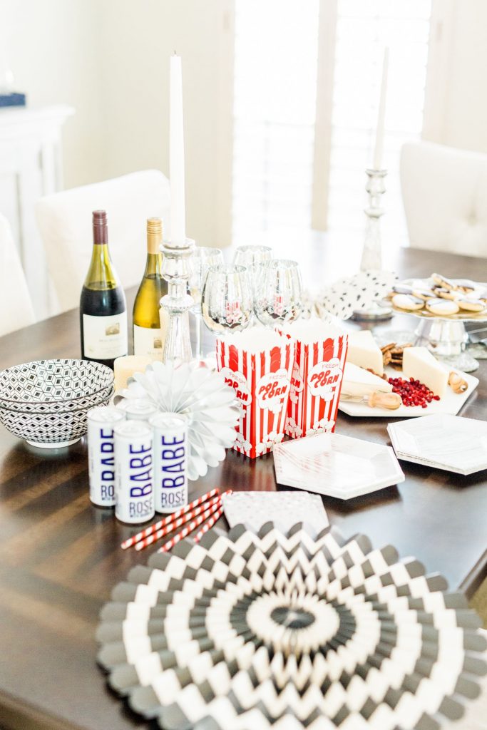 Oscars party setup, Oscars party ideas