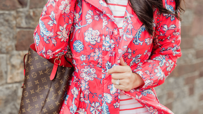 Floral and Stripe Pattern Mixing