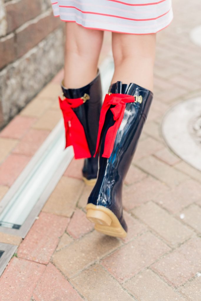 cute rain boots with bows, Joules rubber boots