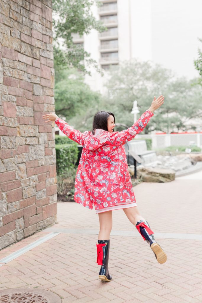 how to look cute wearing rain boots