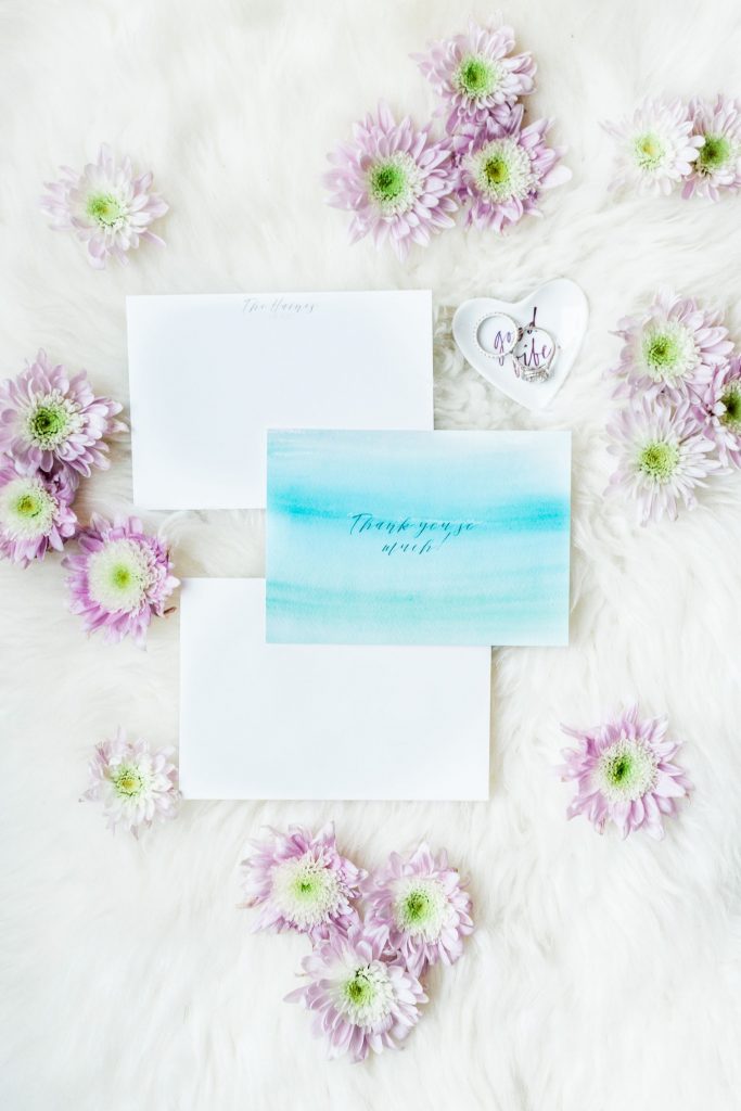 Wedding thank you notes and etiquette
