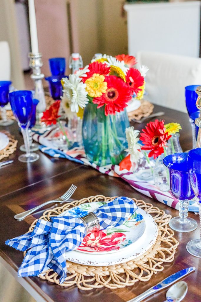 Mother's Day dining room table setting