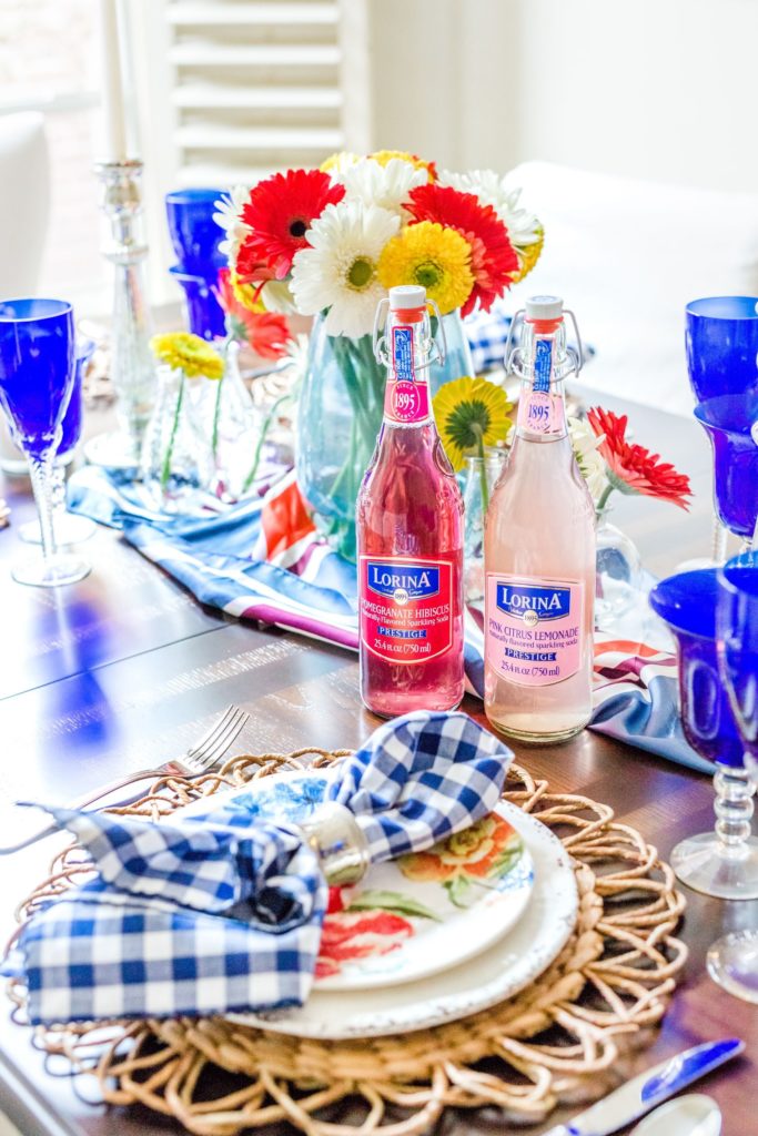 gingham napkins for spring entertaining