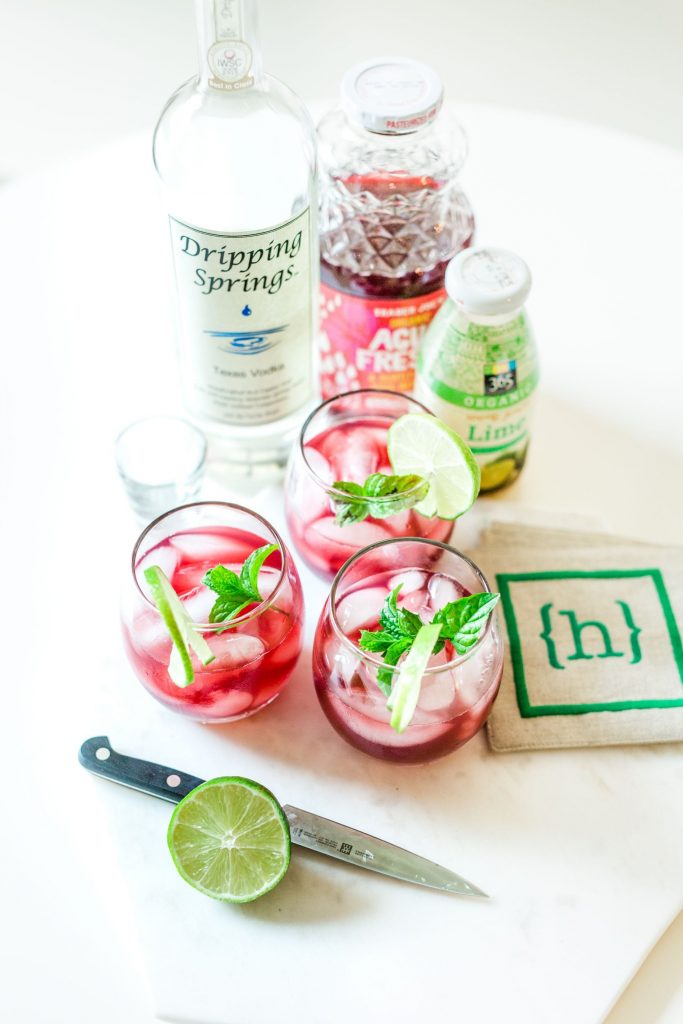 hibiscus lime cocktail - Girl Wonder Life