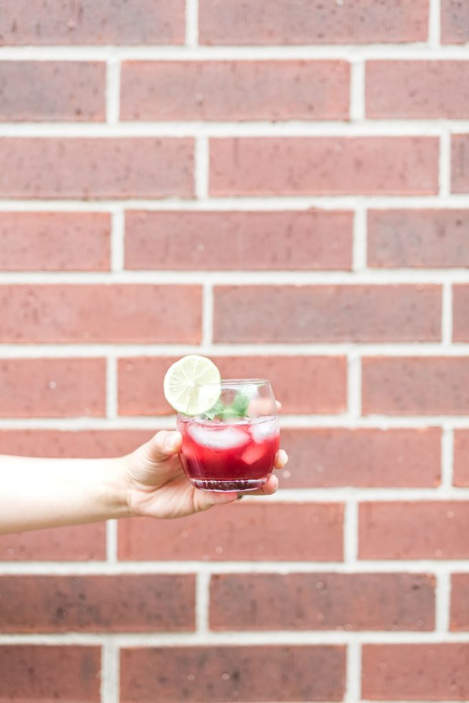 hibiscus lime cocktail refresher