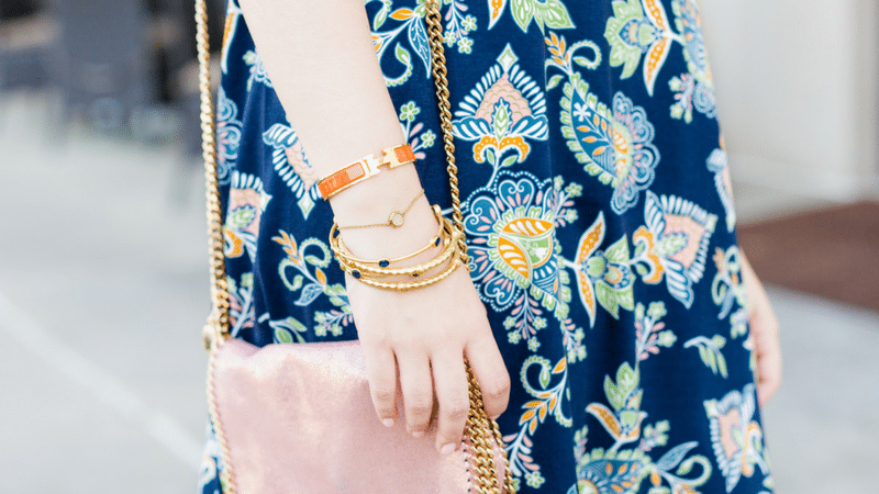 Paisley Printed Swing Dress