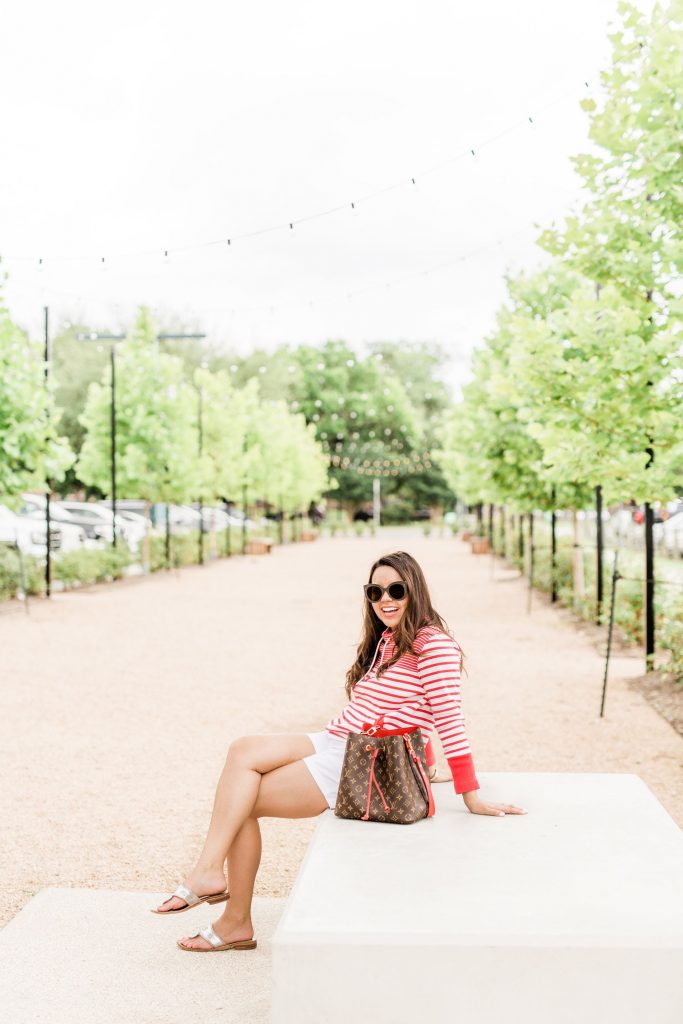 Preppy stripes outfit idea 