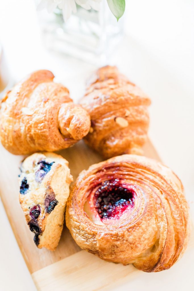 homemade pastries and scone board