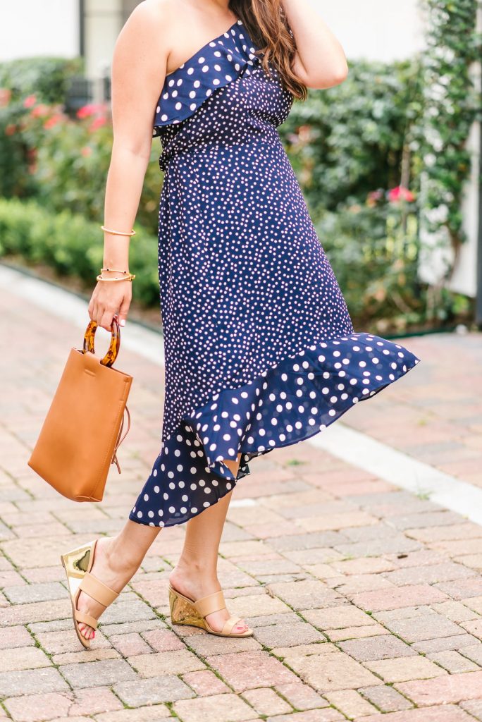polka dot midi dress 