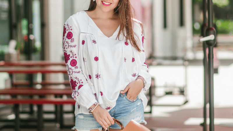 Flowy Peasant Blouse