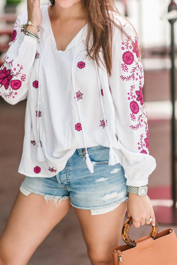 the perfect distressed denim shorts