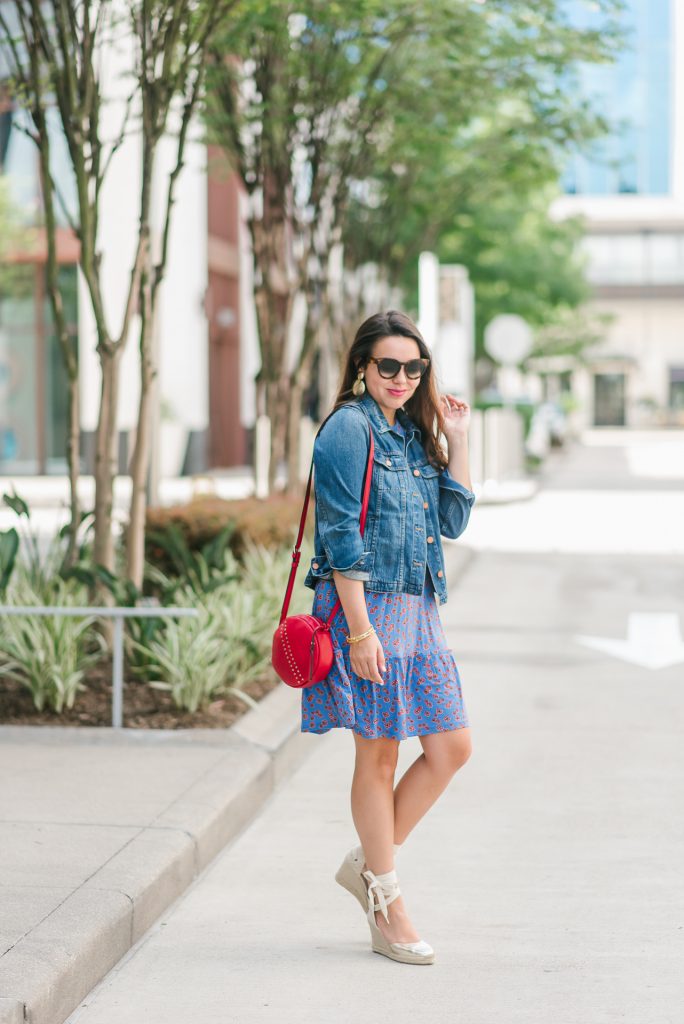 How to pair dresses and denim jackets
