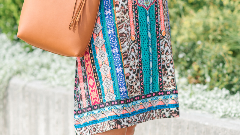 Jersey Printed Dress for Fall