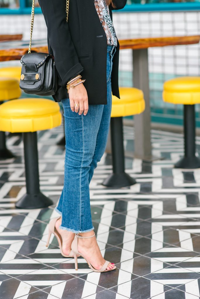 cropped fray hem denim | Girl Wonder Life