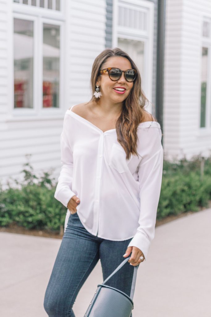 the best white cold shoulder top 