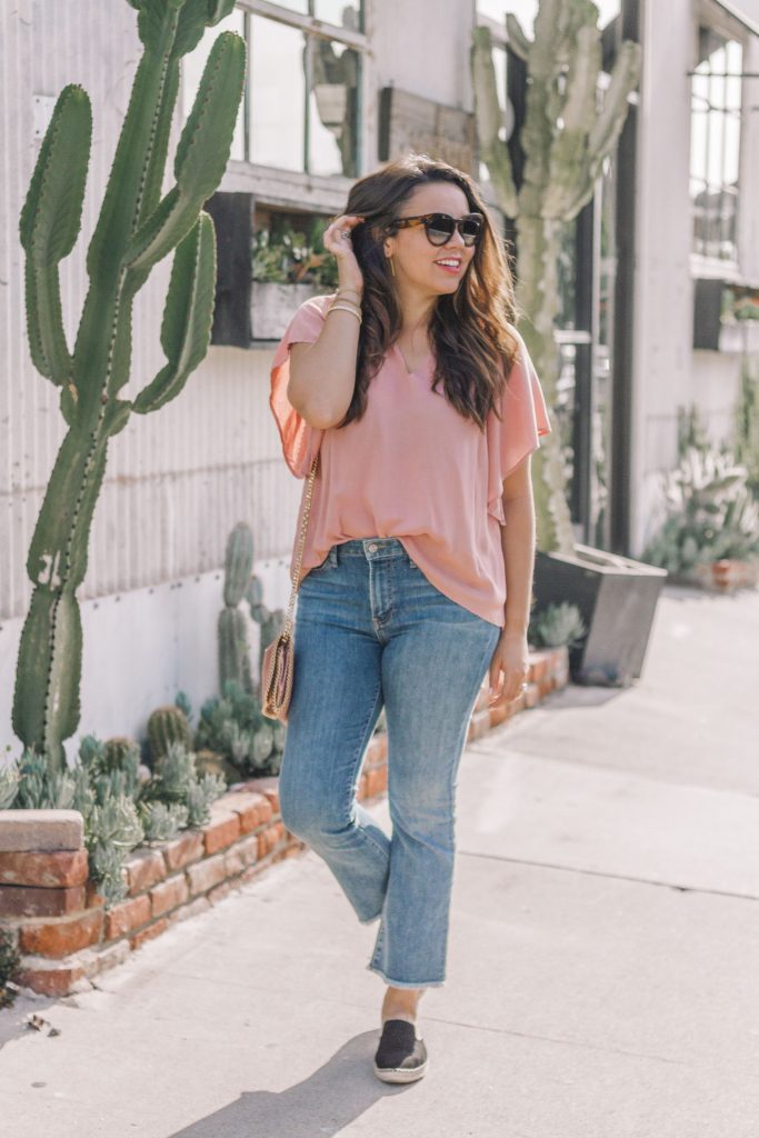 Cropped flare jeans outfit ideas | Girl Wonder Life