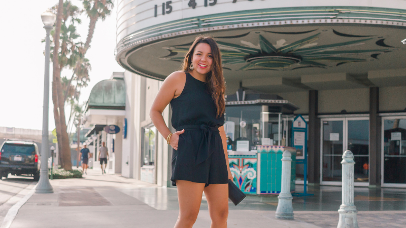 Chic tie-waist romper for any occasion